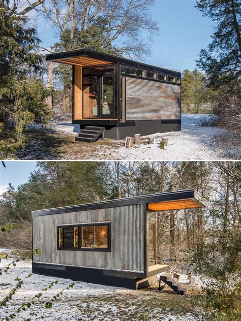 tiny house with corrugated metal siding|tiny house with corrugated metal.